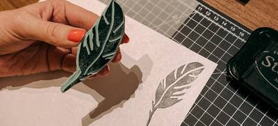Foto von Stempel und Textildruck