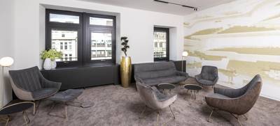 Foto von SATELLITE OFFICE Ballindamm Kaminlounge "Conrad Donner"