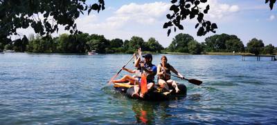 Foto von Floßbau-Teamevent am Bodensee