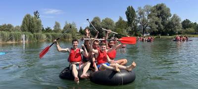Foto von Floßbau-Teamevent am Bodensee