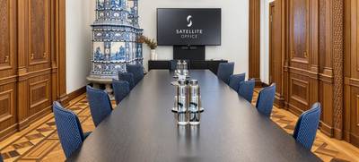 Foto von SATELLITE OFFICE Haus Gryffenberg Bahnhofstraße Kaminlounge „Gryffenberg“