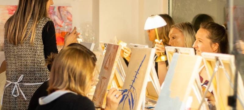 Foto 1 von Sip&Paint: Abstraktes Malen